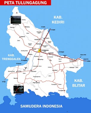 Peta Kabupaten Tulungagung